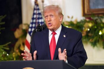 Trump defiende su gestión ante la nación