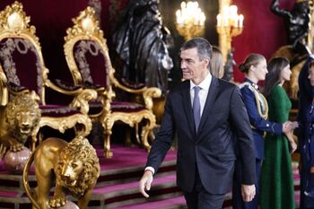 Sánchez se ausenta del tradicional corrillo con periodistas