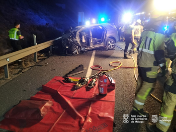 Cuatro muertos en una persecución por un robo en Málaga