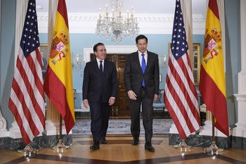 Albares defiende ante EEUU el 2% del gasto en defensa