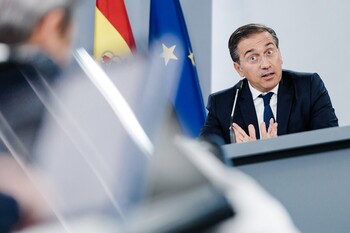 Albares no ve un choque con EEUU por las medidas contra Israel