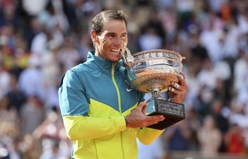 Roland Garros homenajeará a Nadal el 25 de mayo