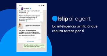 Blip lanza el primer agente de IA generativa