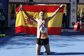 Yago Rojo y Marta Galimany brillan en el maratón de Madrid