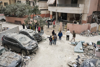 Cuatro muertos en un bombardeo contra un edificio en el Líbano