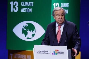 Guterres pide no gastar más en defensa a costa del desarrollo