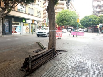 Cinco heridos en un atropello múltiple tras un choque en Palma