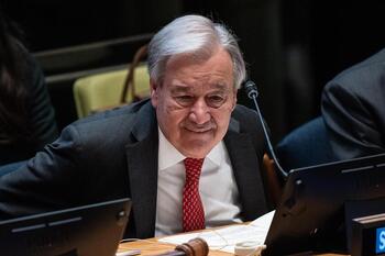 Guterres reclama un alto el fuego 