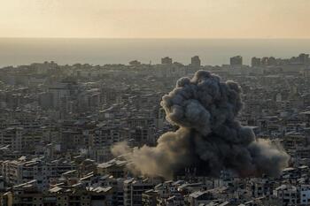 El Ejército de Israel bombardea el sur de la capital de Líbano