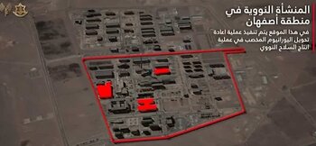 Israel ataca las instalaciones nucleares iraníes de Isfahán