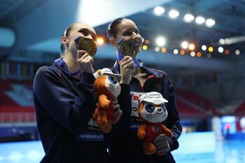 Lluís y Tió se cuelgan el oro en la final del dúo libre
