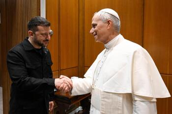 Zelenski agradece el apoyo del Papa León XIV