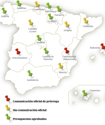 Territorios con cuentas pendientes