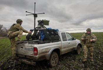 Kúpiansk, un dique de contención