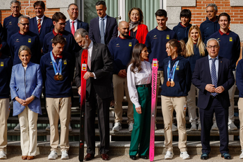 Los Reyes reciben al equipo olímpico español