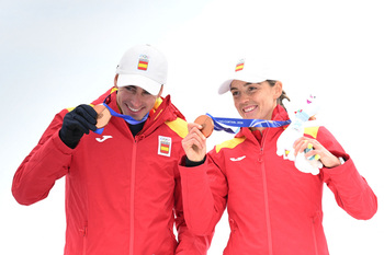 Cardona y Alonso, bronce en el relevo mixto de esquí de montaña