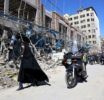 Terror, pánico y llanto en Teherán