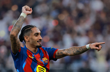 Raphinha sigue siendo duda en el duelo contra el Atlético