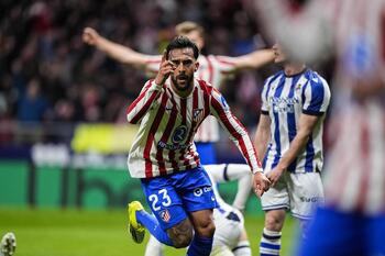 El Atlético golpea primero con un doblete de Nico González
